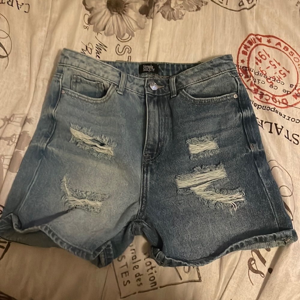 These are two side different colored shorts